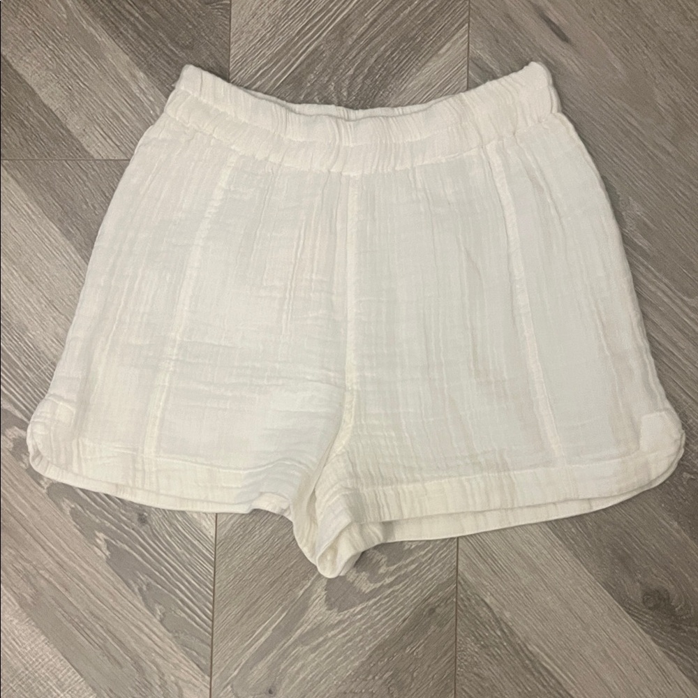 Z Supply White Gauze Shorts